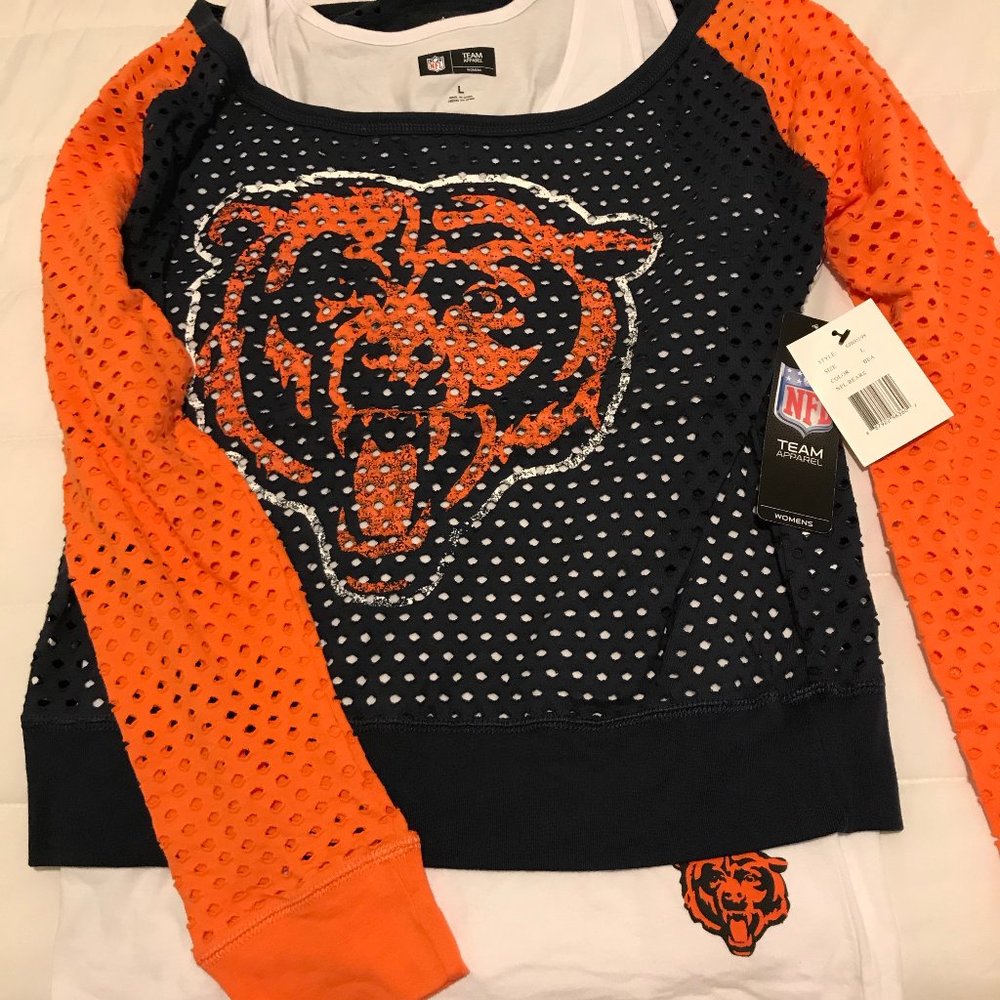 Women's Chicago Bears NFL long sleeve mesh shirt